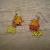 Autumn FALLing Leaves metal dangle earrings in red, orange and yellow/gold. These are lightweight and flutter slightly. They are also very popular. If you'd like a different earwire email me. $8.00